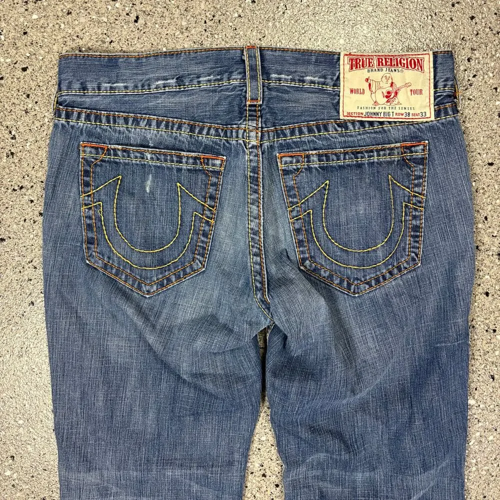 Vintage True Religion Johnny Big T Baggy Denim Jeans